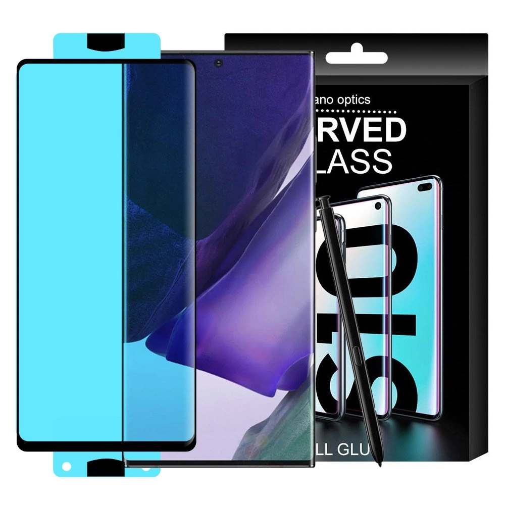 3D Edge Nano Flexi Glass Hybrid Full Screen Protector with frame for Samsung Galaxy S21+ 5G (S21 Plus 5G) blackeng