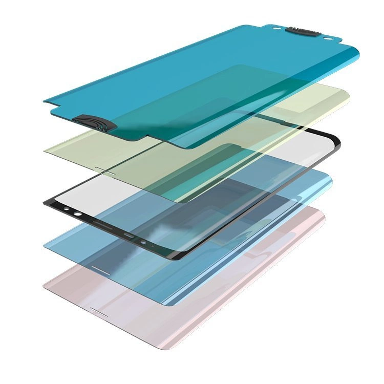 3D Edge Nano Flexi Glass Hybrid Full Screen Protector with frame for Samsung Galaxy S21+ 5G (S21 Plus 5G) blackeng