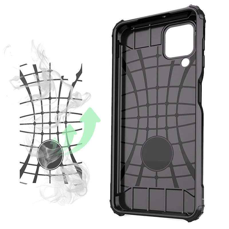 Hybrid Armor Case Tough Rugged Cover for Samsung Galaxy A22 4G blueeng