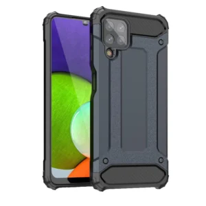 Hybrid Armor Case Tough Rugged Cover for Samsung Galaxy A22 4G blueeng