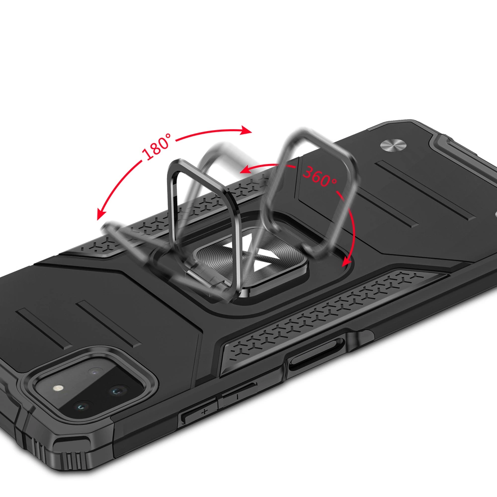 Wozinsky Ring Armor Case Kickstand Tough Rugged Cover for Samsung Galaxy A22 4G redeng