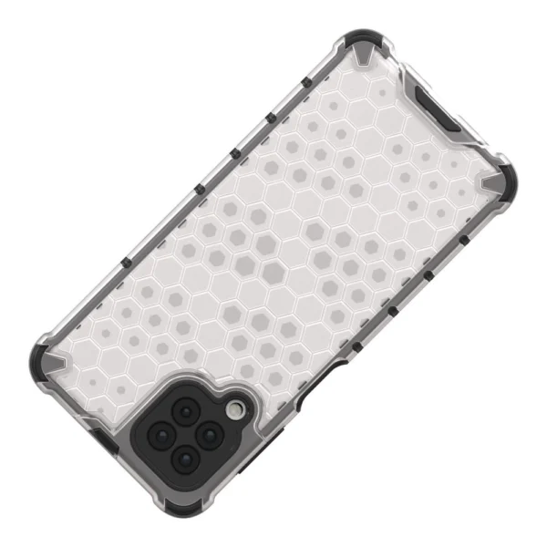 Honeycomb Case armor cover with TPU Bumper for Samsung Galaxy A22 4G blackeng