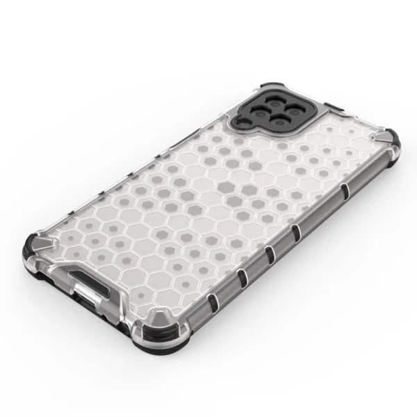Honeycomb Case armor cover with TPU Bumper for Samsung Galaxy A22 4G blueeng