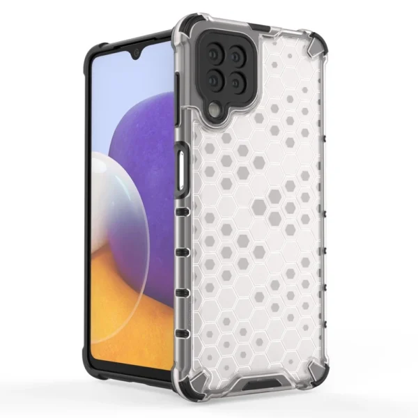 Honeycomb Case armor cover with TPU Bumper for Samsung Galaxy A22 4G redeng