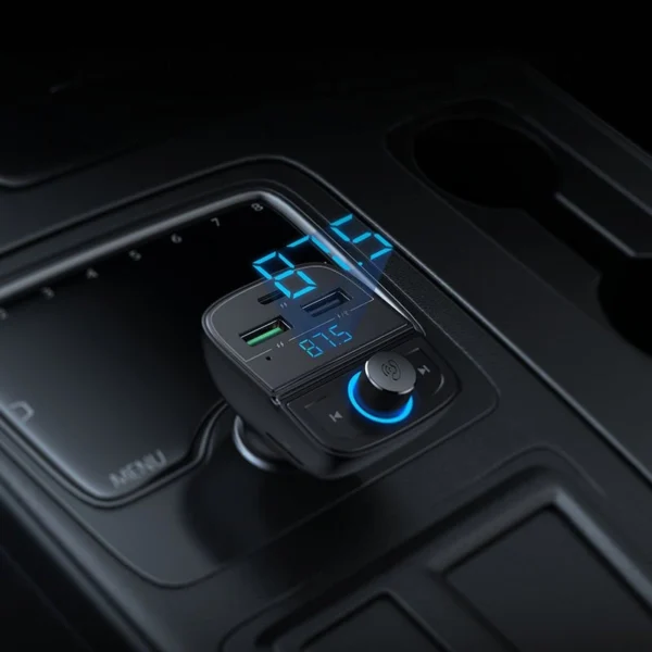Ugreen FM Transmitter Bluetooth 5.0 MP3 car charger 3x USB TF micro SD 4.8 A black (CD229)eng