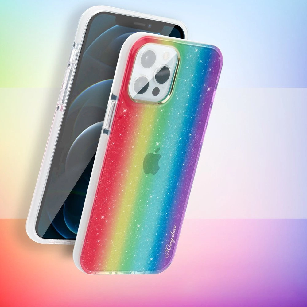 Kingxbar Ombre Case Back Cover for iPhone 12 Pro Max multicoloureng