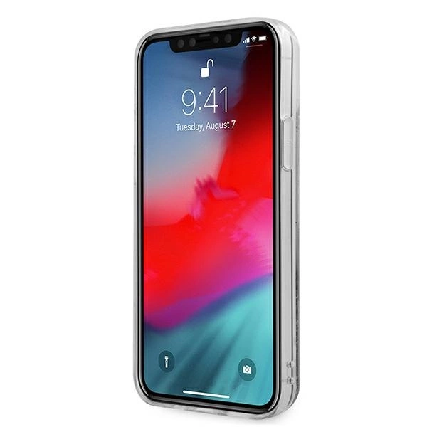 Guess GUHCP12LLG4GSI iPhone 12 Pro Max 6.7" silver/silver hardcase 4G Big Liquid Glittereng