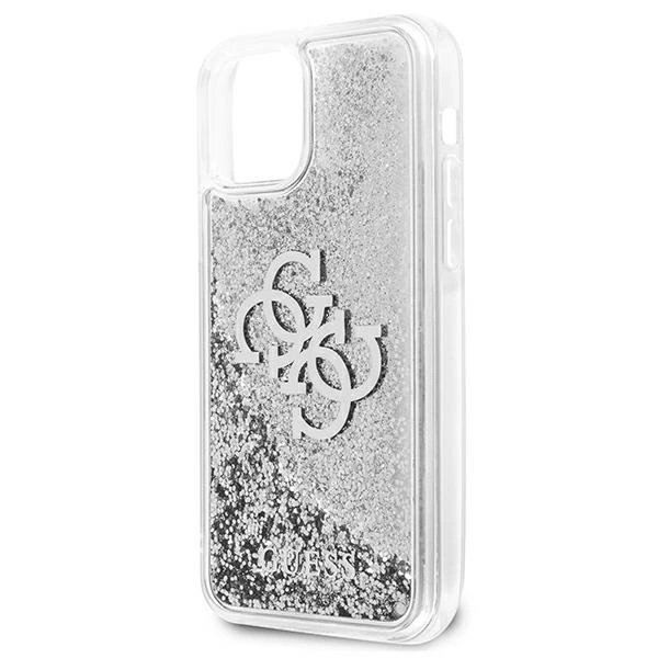 Guess GUHCP12LLG4GSI iPhone 12 Pro Max 6.7" silver/silver hardcase 4G Big Liquid Glittereng