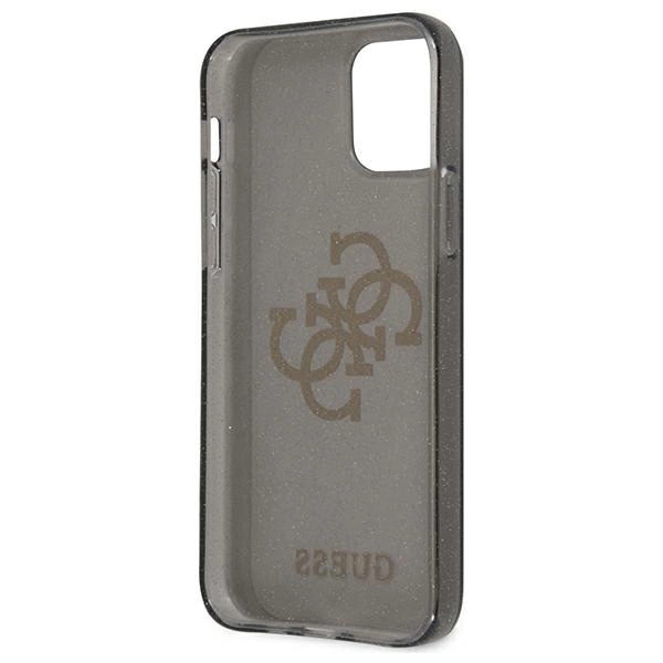 Guess GUHCP12LPCUGL4GBK iPhone 12 Pro Max 6.7" black/black hard case Glitter 4G Big Logoeng