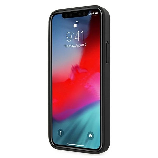 Guess GUHCP12M4GMGGR iPhone 12/12 Pro 6,1" szary/grey hardcase 4G Big Metal Logoeng