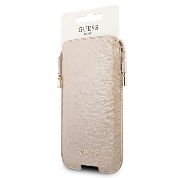 Guess Handbag GUHCP12MSAPSLG 6.1" gold/gold Saffianoeng