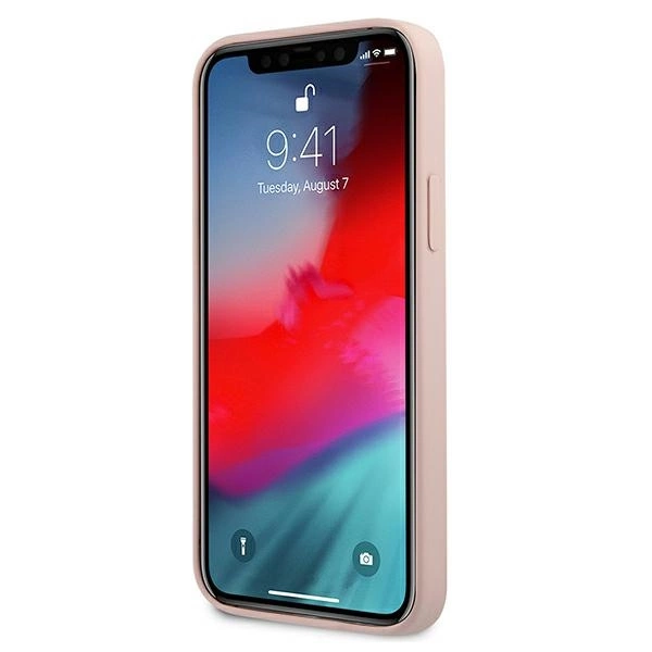 Karl Lagerfeld KLHCP12LSTKLTLP iPhone 12 Pro Max 6,7" Silicone Stack Logo różowy/pinkeng