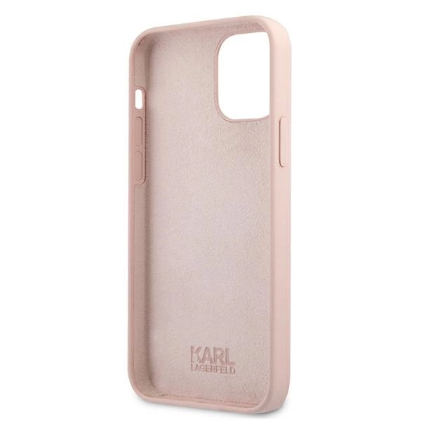 Karl Lagerfeld KLHCP12LSTKLTLP iPhone 12 Pro Max 6,7" Silicone Stack Logo różowy/pinkeng