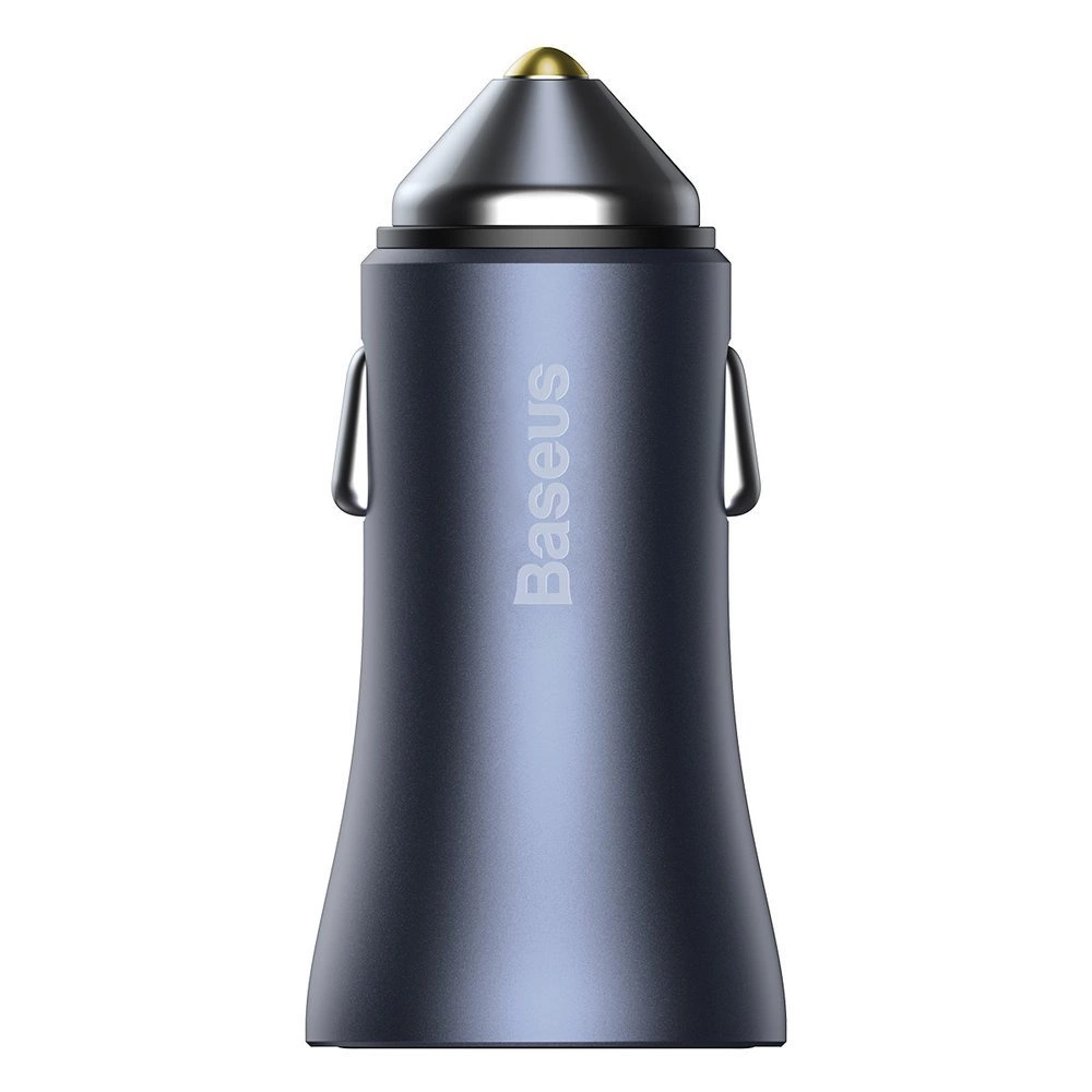 Baseus Golden Contactor Pro fast car charger 2x USB 40 W Quick Charge SCP FCP AFC + USB - USB Type C cable gray (TZCCJD-A0G)eng