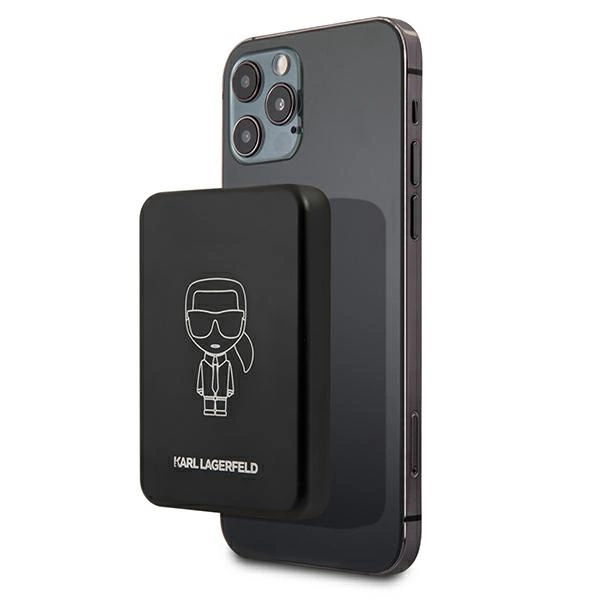 Karl Lagerfeld Powerbank indukcyjny KLPBMSOIBK 3000mAh MagSafeeng