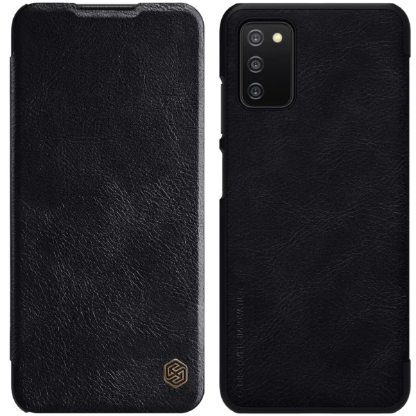 Nillkin Qin leather holster case for Samsung Galaxy A03s blackeng