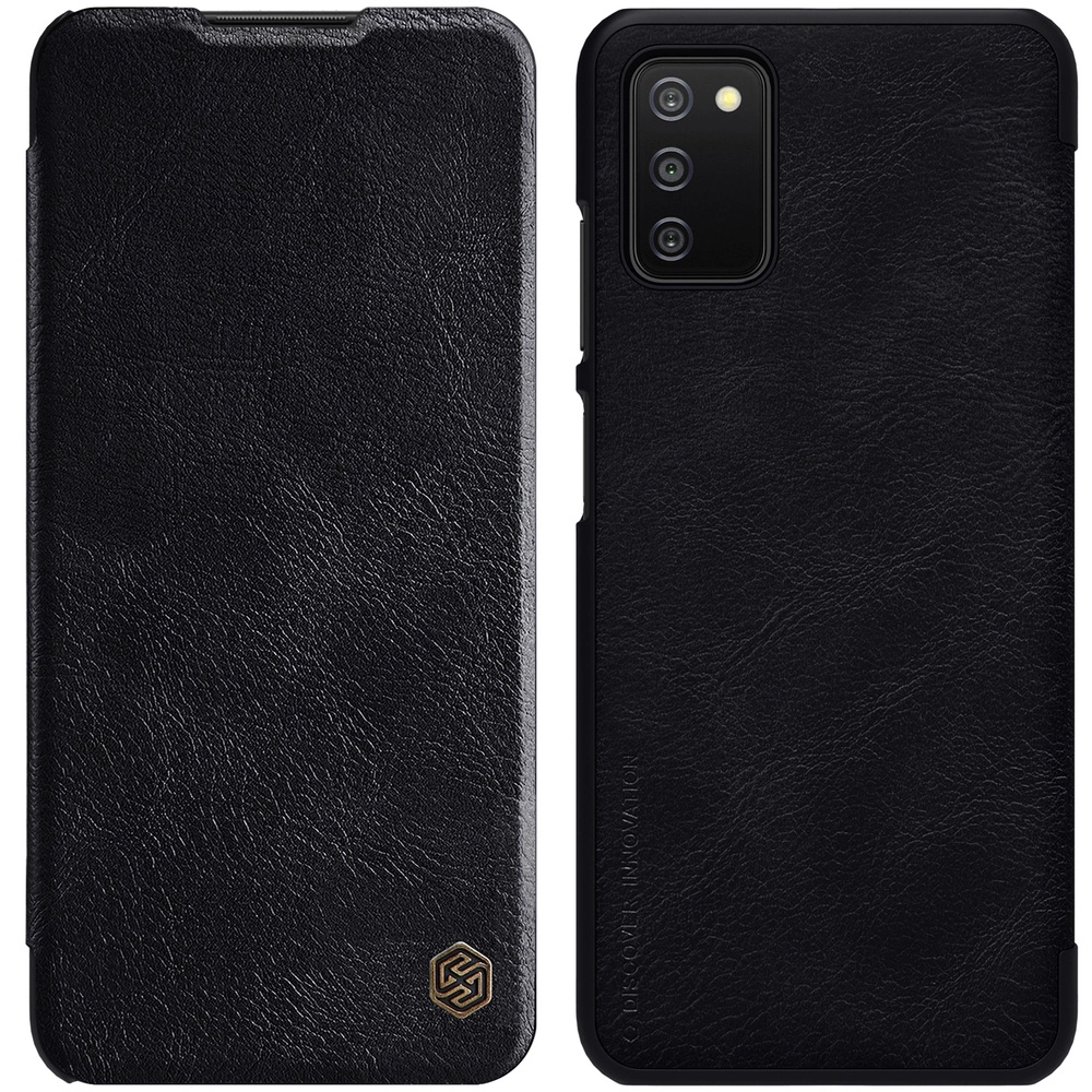 Nillkin Qin leather holster case for Samsung Galaxy A03s blackeng