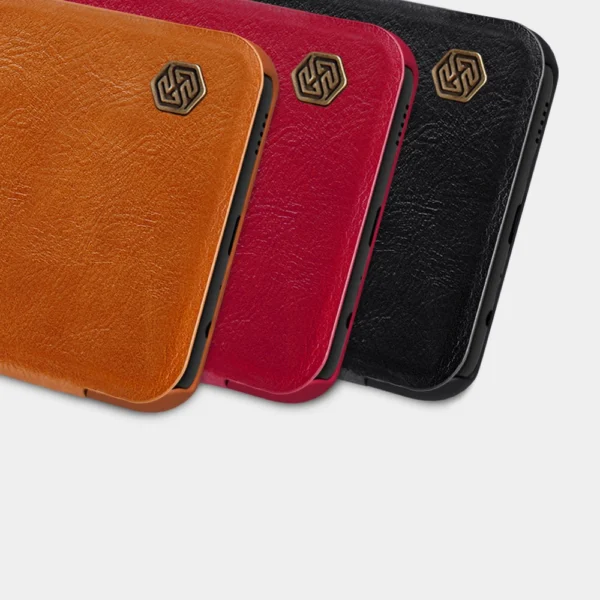 Nillkin Qin leather holster case for Samsung Galaxy A03s blackeng