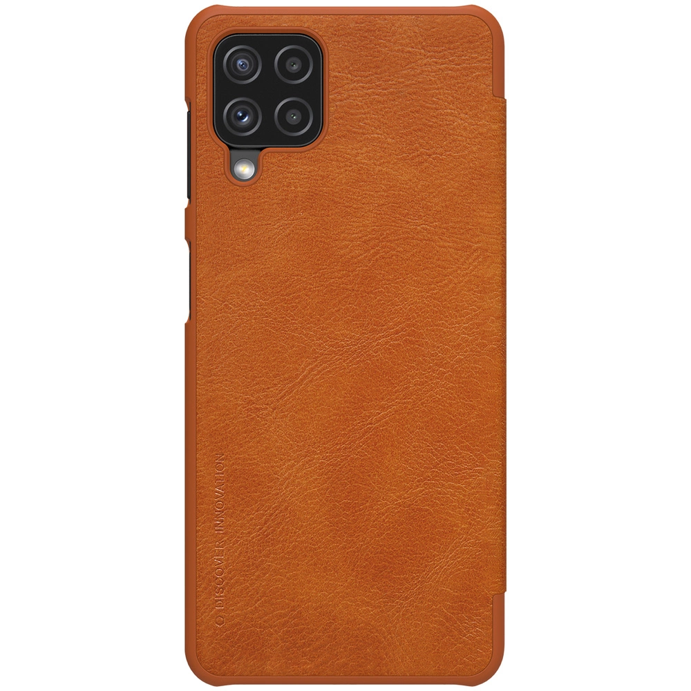 Nillkin Qin leather holster case for Samsung Galaxy A22 4G browneng