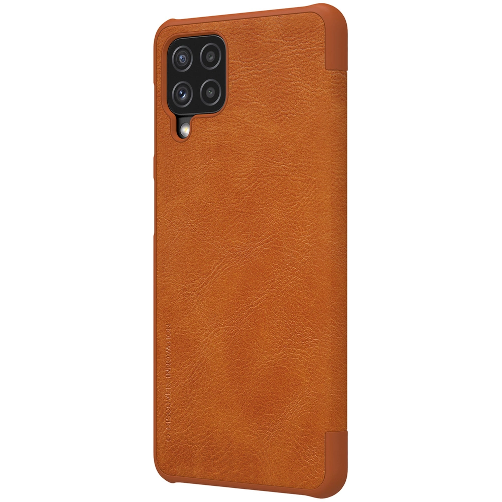 Nillkin Qin leather holster case for Samsung Galaxy A22 4G browneng