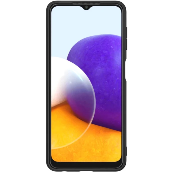 Nillkin Textured Case durable reinforced case with gel frame and nylon back for Samsung Galaxy A22 4G blackeng