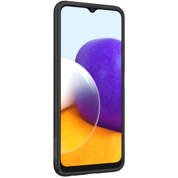 Nillkin Textured Case durable reinforced case with gel frame and nylon back for Samsung Galaxy A22 4G blackeng