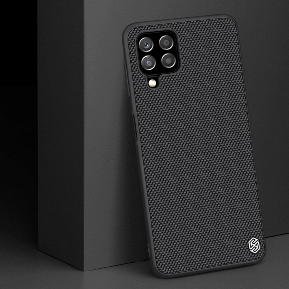 Nillkin Textured Case durable reinforced case with gel frame and nylon back for Samsung Galaxy A22 4G blackeng