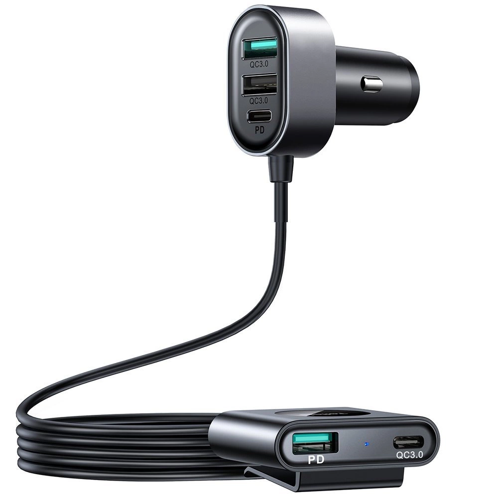 Joyroom car charger 2xPD + 2xQC3.0 72W 1.5m black (JR-CL05)eng