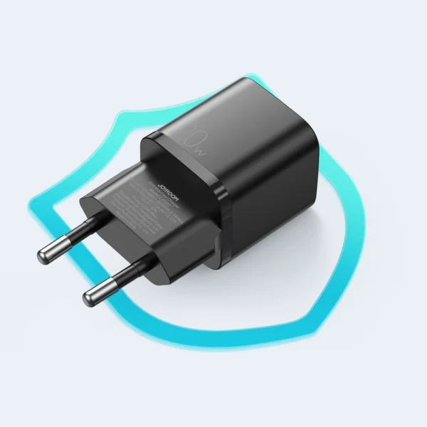 Joyroom fast wall charger USB Type C 20W Power Delivery Quick Charge 3.0 AFC black (L-P202)eng