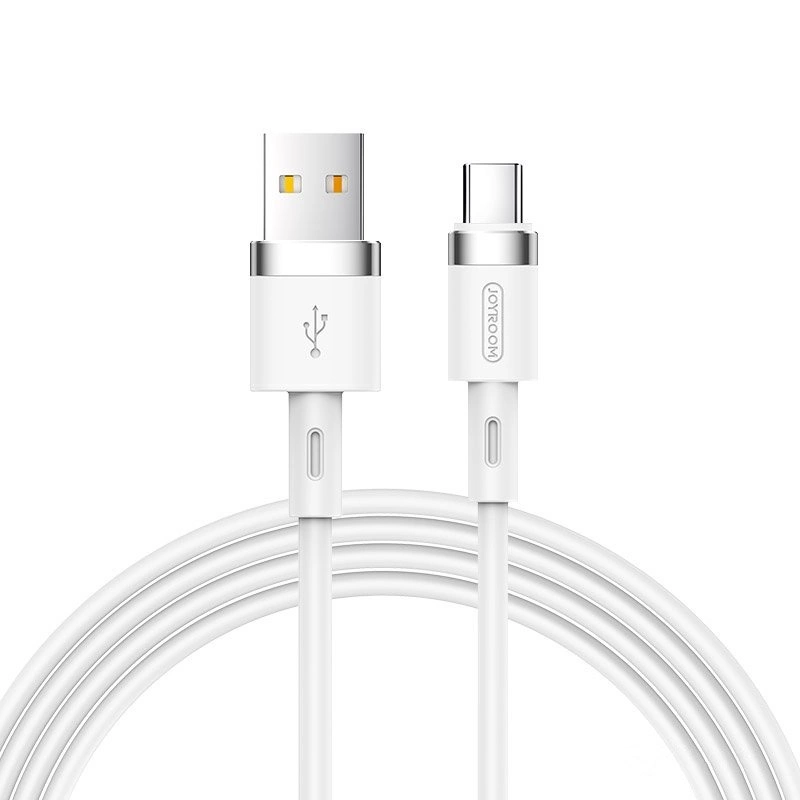 Joyroom Liquid Silicone Data Cable N2 USB-A / USB-C 2.4A 1.2 m - whiteeng