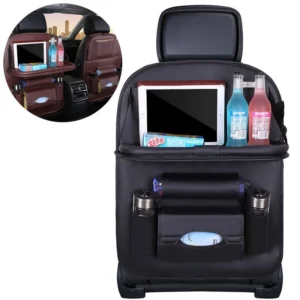 Car seat organizer seat protector seat cover shelf mini car table blackeng