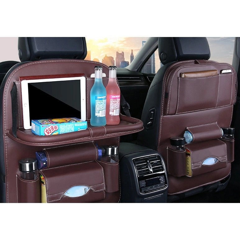 Car seat organizer seat protector seat cover shelf mini car table blackeng