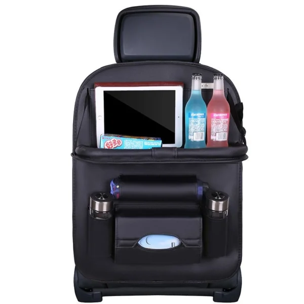 Car seat organizer seat protector seat cover shelf mini car table blackeng
