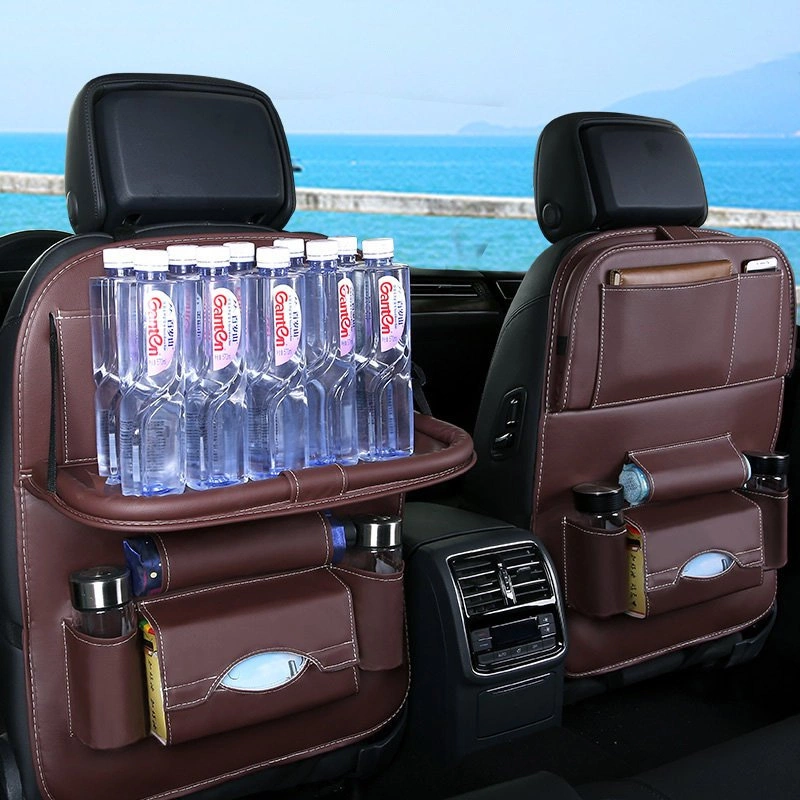 Car seat organizer seat protector seat cover shelf mini car table blackeng
