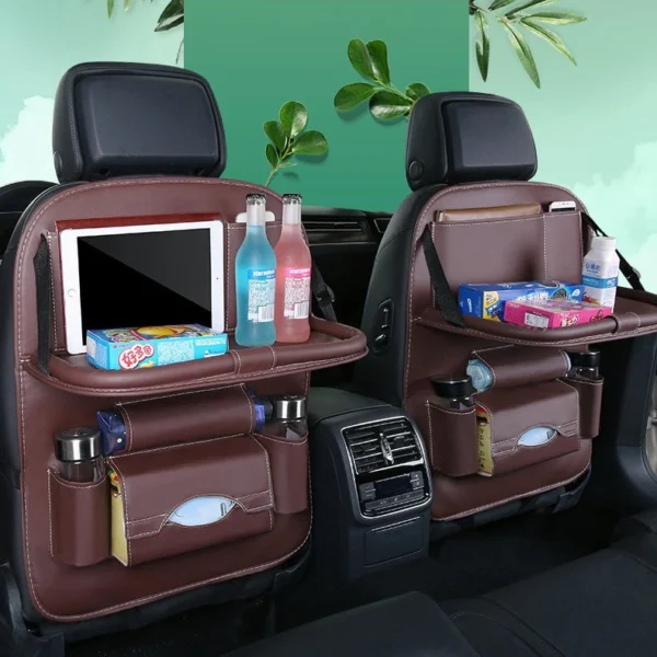 Car seat organizer seat protector seat cover shelf mini car table blackeng