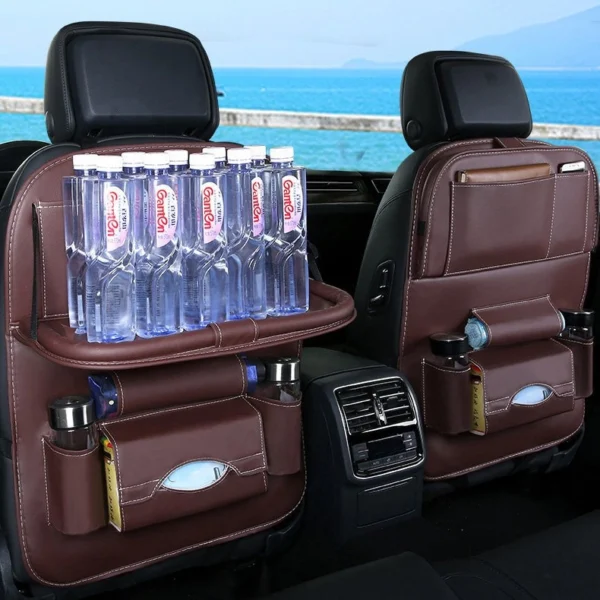 Car seat organizer seat protector seat cover shelf mini car table blackeng
