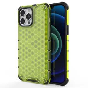 Honeycomb Case armor cover with TPU Bumper for iPhone 13 Pro Max greeneng