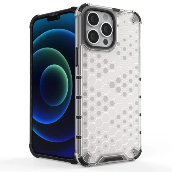 Honeycomb Case armor cover with TPU Bumper for iPhone 13 Pro Max greeneng