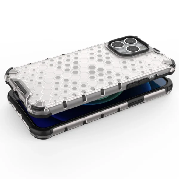 Honeycomb Case armor cover with TPU Bumper for iPhone 13 Pro Max greeneng