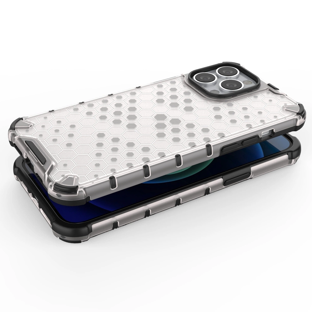 Honeycomb Case armor cover with TPU Bumper for iPhone 13 Pro Max greeneng