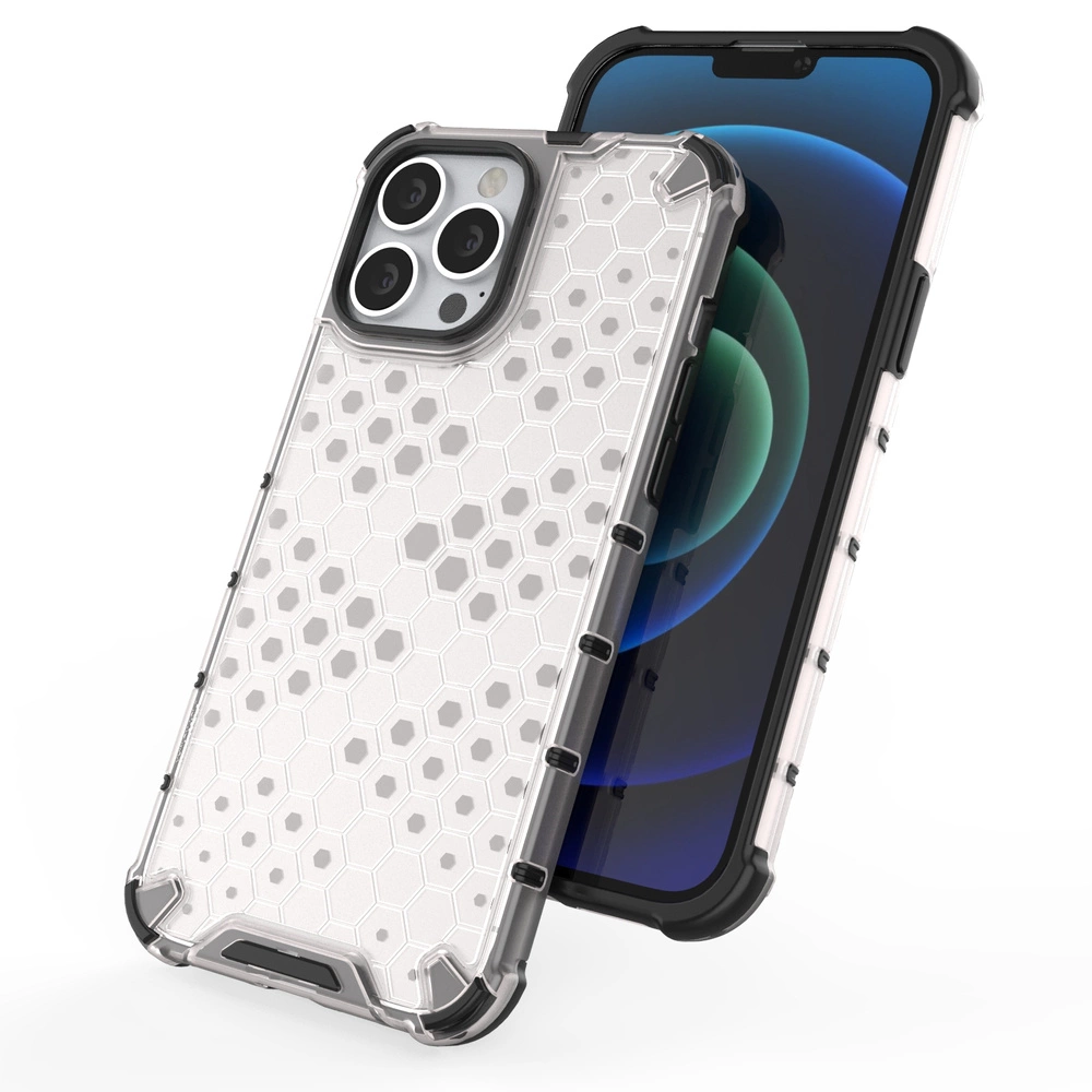 Honeycomb Case armor cover with TPU Bumper for iPhone 13 Pro Max greeneng