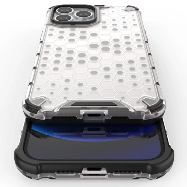 Honeycomb Case armor cover with TPU Bumper for iPhone 13 Pro Max greeneng