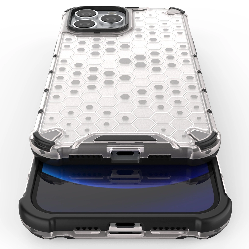 Honeycomb Case armor cover with TPU Bumper for iPhone 13 Pro Max greeneng