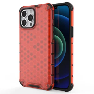 Honeycomb Case armor cover with TPU Bumper for iPhone 13 Pro Max redeng