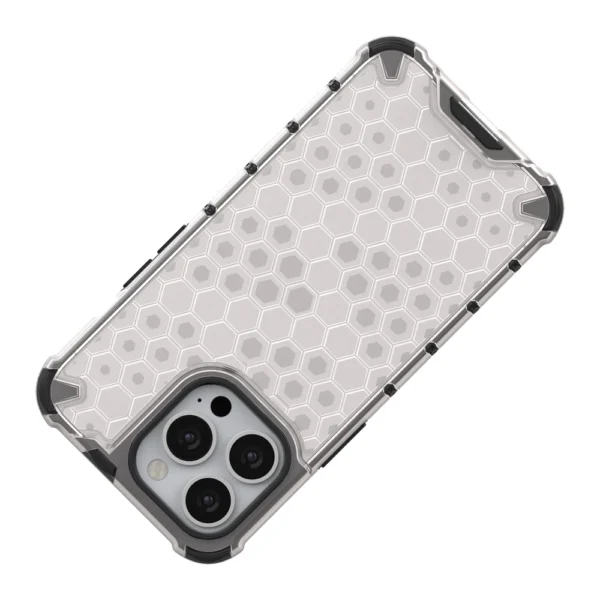Honeycomb Case armor cover with TPU Bumper for iPhone 13 Pro blueeng