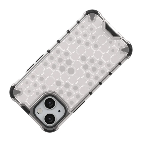 Honeycomb Case armor cover with TPU Bumper for iPhone 13 mini blueeng