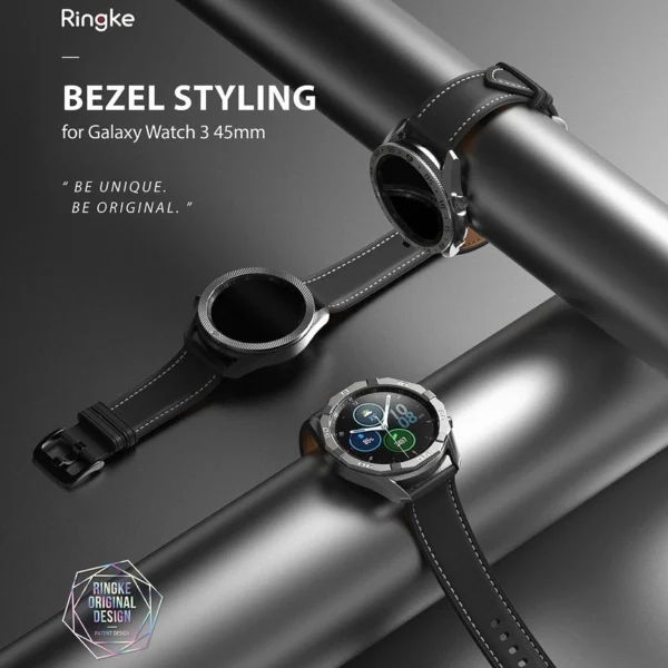 Ringke Bezel Styling case frame envelope ring Samsung Galaxy Watch 3 45mm black (GW3-45-61)eng