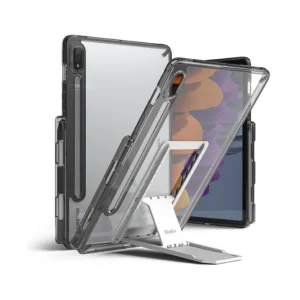 Ringke Fusion Combo Outstanding hard case with TPU frame for Samsung Galaxy Tab S7 11'' + self-adhesive foldable stand grey (FC475R40)eng