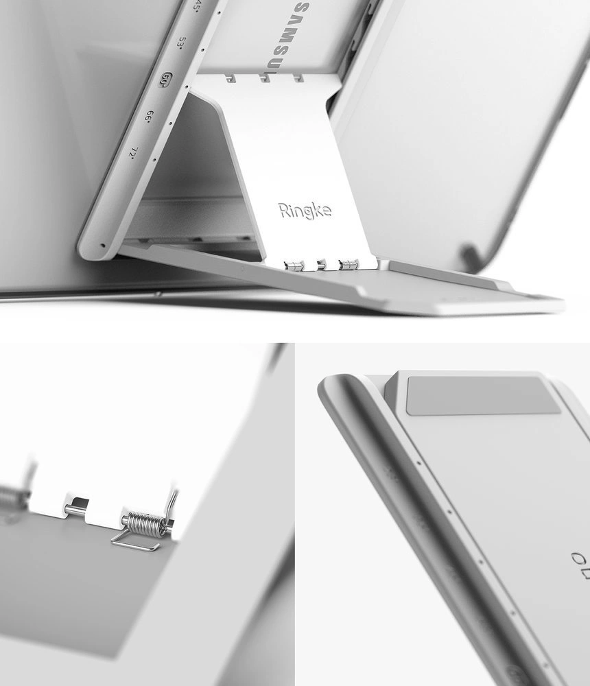Ringke Fusion Combo Outstanding hard case with TPU frame for Samsung Galaxy Tab S7 11'' + self-adhesive foldable stand grey (FC475R40)eng