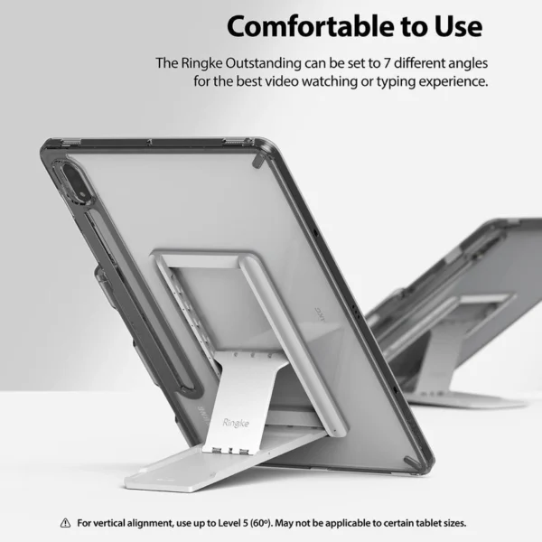 Ringke Fusion Combo Outstanding hard case with TPU frame for Samsung Galaxy Tab S7 11'' + self-adhesive foldable stand grey (FC475R40)eng